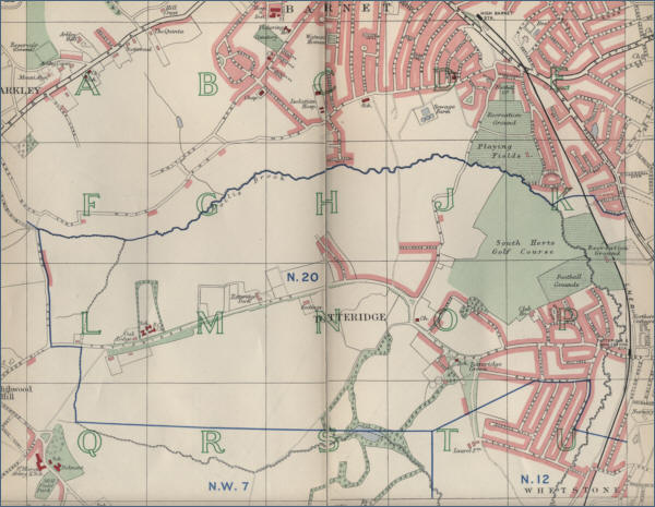 Map of Totteridge, London